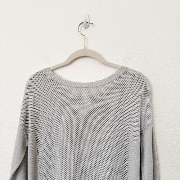 [Lululemon] Heathered Vapor Gray Well Being Sweater Cashmere Blend Sz Small S 4 - Picture 8 of 12